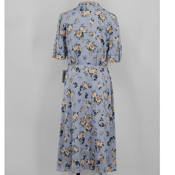 NWT Girl Meets Glam Gemma Blue Rose Dress - Picture 3 of 9